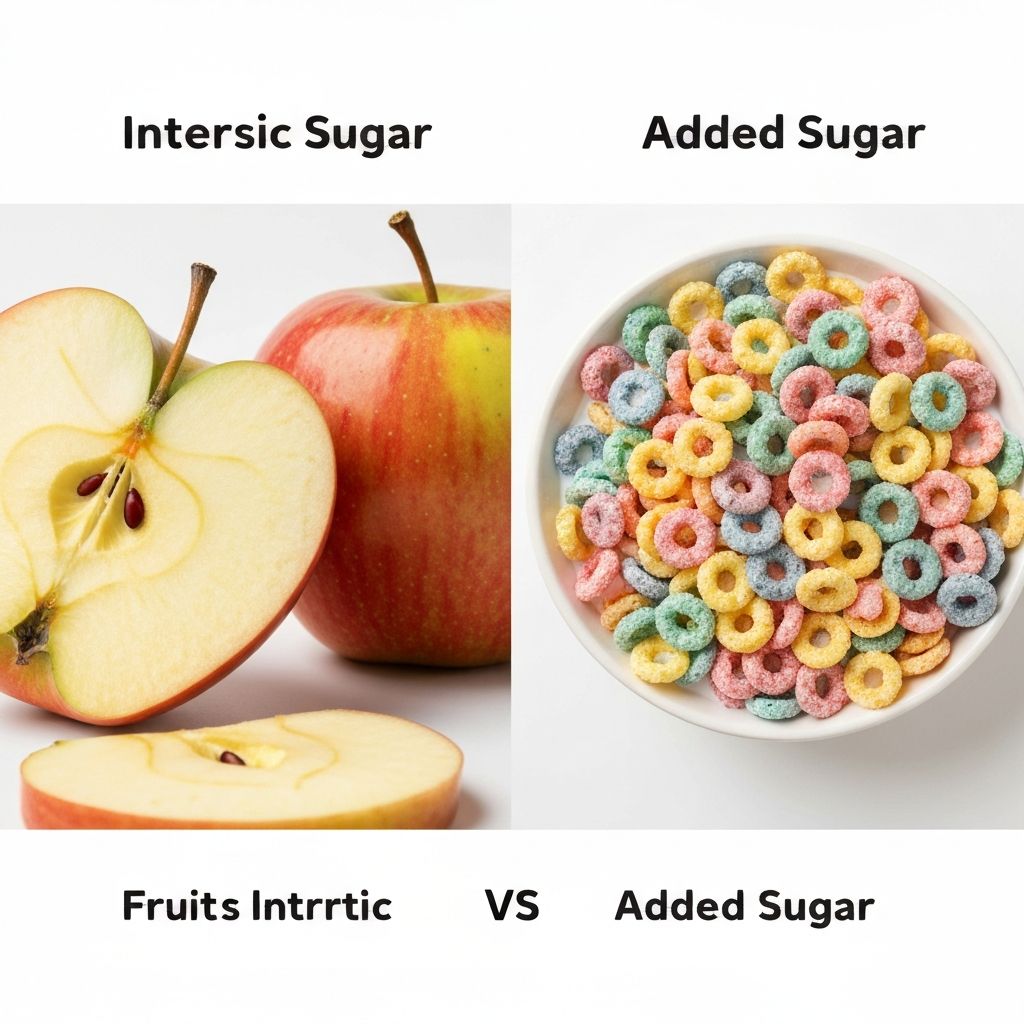 Comparison of intrinsic sugars in whole fruit and added sugars in processed foods